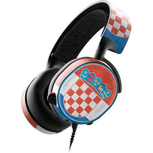 Croatia Flag Distressed SteelSeries Arctis 3 Skin